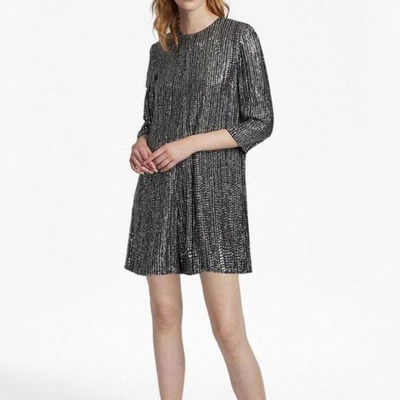 Other - FRENCH CONNECTION Beautiful silver sequin jumpsuit
